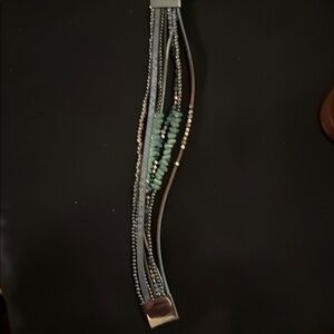 Multistrand Beaded Bracelet with Silver Accents